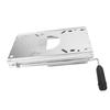 Boat Seat Slider Aluminum Alloy Marine Boat Seat Chair Slide with Handle for Standard 5.3 X 5.3 Inch Boat Seat Pedestal