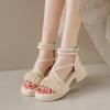 Sandals Female Summer New Platform Roman Shoes Fashion Fairy Style with Skirt Beach Shoes Female