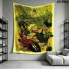 Dorohedoro Wall Tapestry Aesthetic Wall Hanging Printed Fabric Blanket Decorative Tapestries for Bedroom Living Room Home Decor