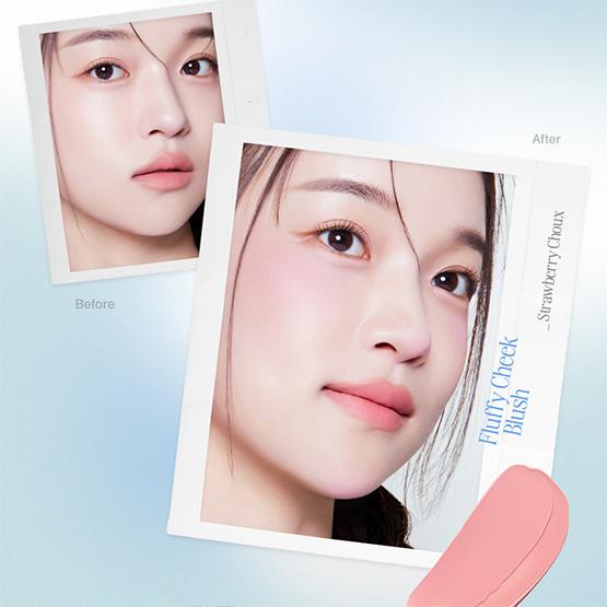 Feev Пушистые румяна для щек (6 цветов) 10г