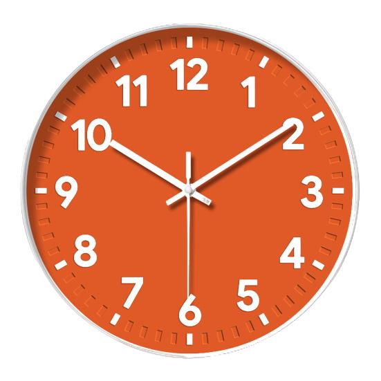 Decorative Wall Clock Clear Display Battery Operated Modern Non-Ticking Silent Operation Wall Clock