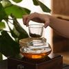 Японский стиль Высокоборосиликатное Стекло Чайник Бамбуковая Ручка Посуда для Чая Кунг-фу Чайник Чайный Набор Бытовой Термостойкий Чайник