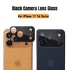 Ультрапрозрачный HD Черный Защитный чехол для экрана камеры Аксессуары для iPhone 17 Pro Max Air Lens Пленка из закаленного стекла Защита от царапин Ударопрочная Крышка-накладка