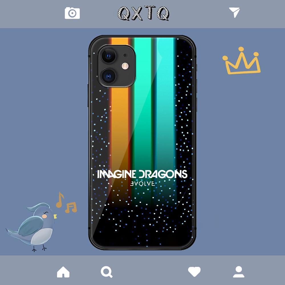 Чехол для iPhone Samsung Galaxy Redmi Note S 17 16 15 14 13 20 24 25 54 Pro Max Ultra Fe с закаленным стеклом, рок-группа Imagine Dragons