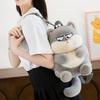 Сумка для телефона Рюкзак плюшевый Кот Животные Мультяшный плюшевый школьный рюкзак Кукла Маленький кот Сумка через плечо Леди
