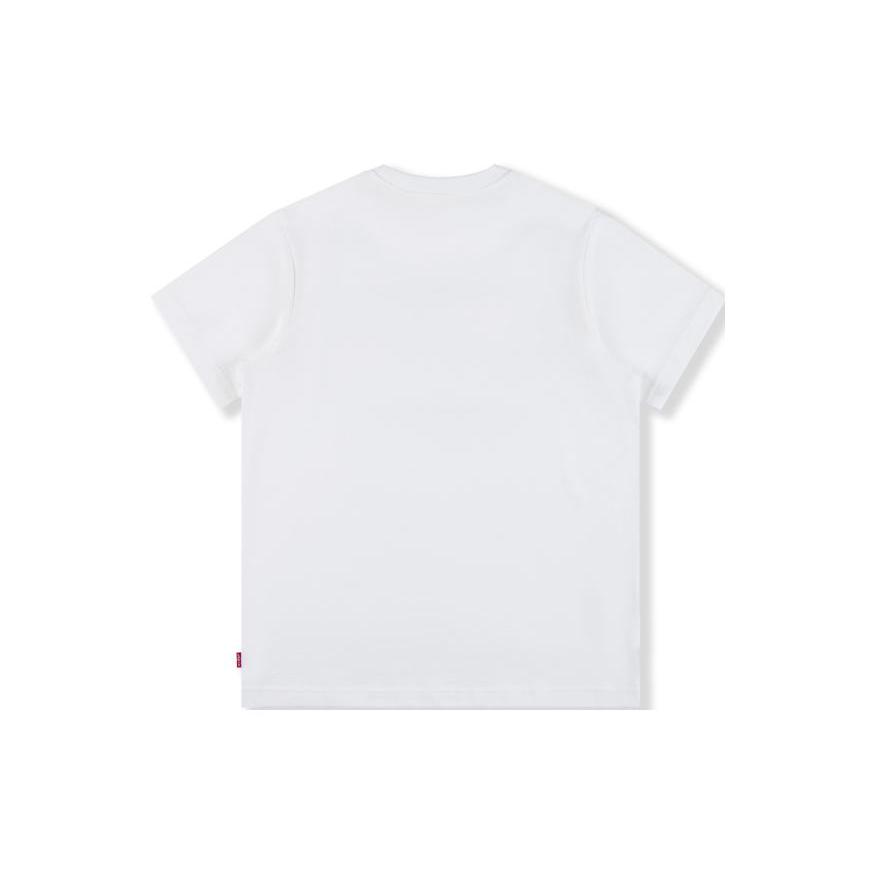 Levi's T-Shirts Men's White Crew Neck Moderate Straight Fit A4391-0000