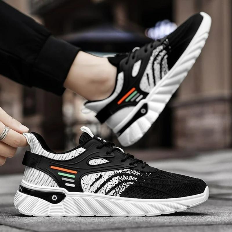 Модные мужские кроссовки Летняя мода Мягкая подошва Дышащие беговые кроссовки Уличная мужская повседневная спортивная обувь Мужские новые тенис маскулино хомем