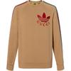 Gucci X Adidas Originals Свитшот Весна-Лето 2022 Мужской Темно-бежевый 691638-XJEML-2184