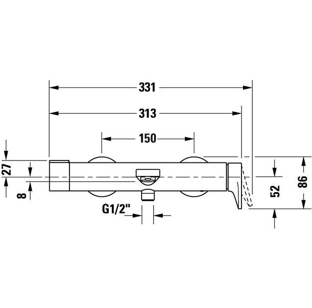 Смеситель Duravit Tulum черный Mat (TU5230000046)