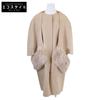 DRAWER 22AW 6525-299-0823 PRE1 Wool Reversible Fur Cape Coat 38 beigeUsed