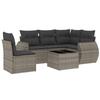 VidaXL Salon de Jardin avec Coussins 6 pcs, Canapés de Terrasse, Ensemble de Meubles de Patio, Mobilier d'Extérieur, Gris 3221379