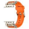 Silicone Strap For Apple Watch Ultra 2 Band 49mm Rugged metal+rubber Bracelet iWatch Series 10 9 6 3 7 8 SE 44mm 45mm 46mm bands