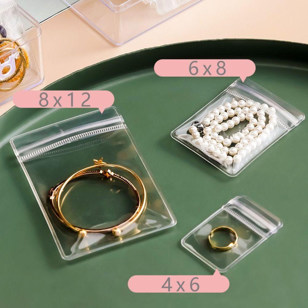 Изысканные упаковочные пакеты для ювелирных изделий Прозрачный мини-подарочный мешочек для ювелирных изделий Ожерелье