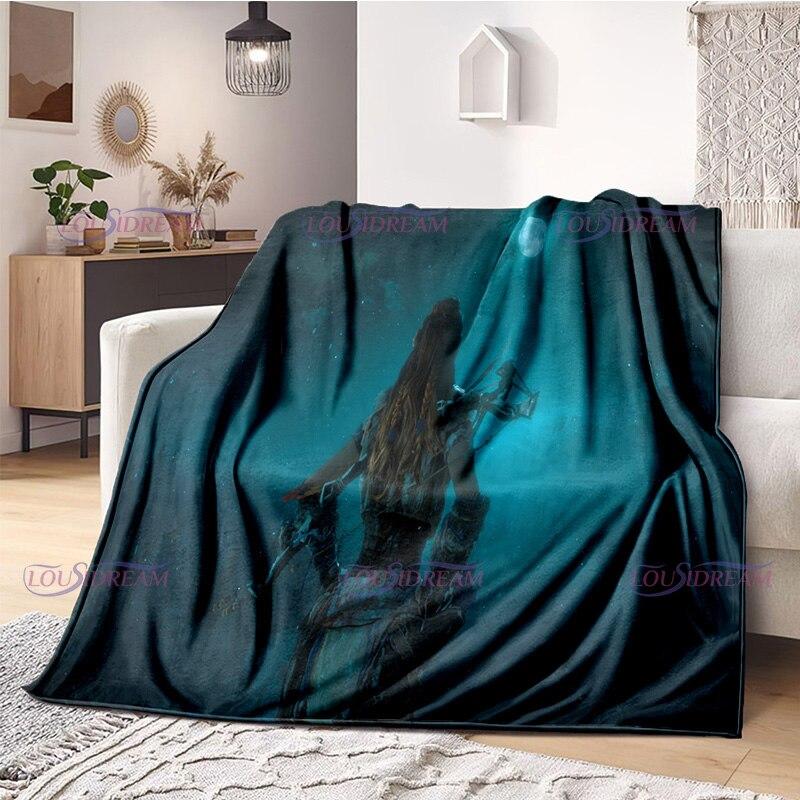Одеяло для любителей геймеров Horizon Zero Dawn, игровое одеяло, флисовое одеяло, одеяло для взрослых и детей, покрывало для геймера, подарки