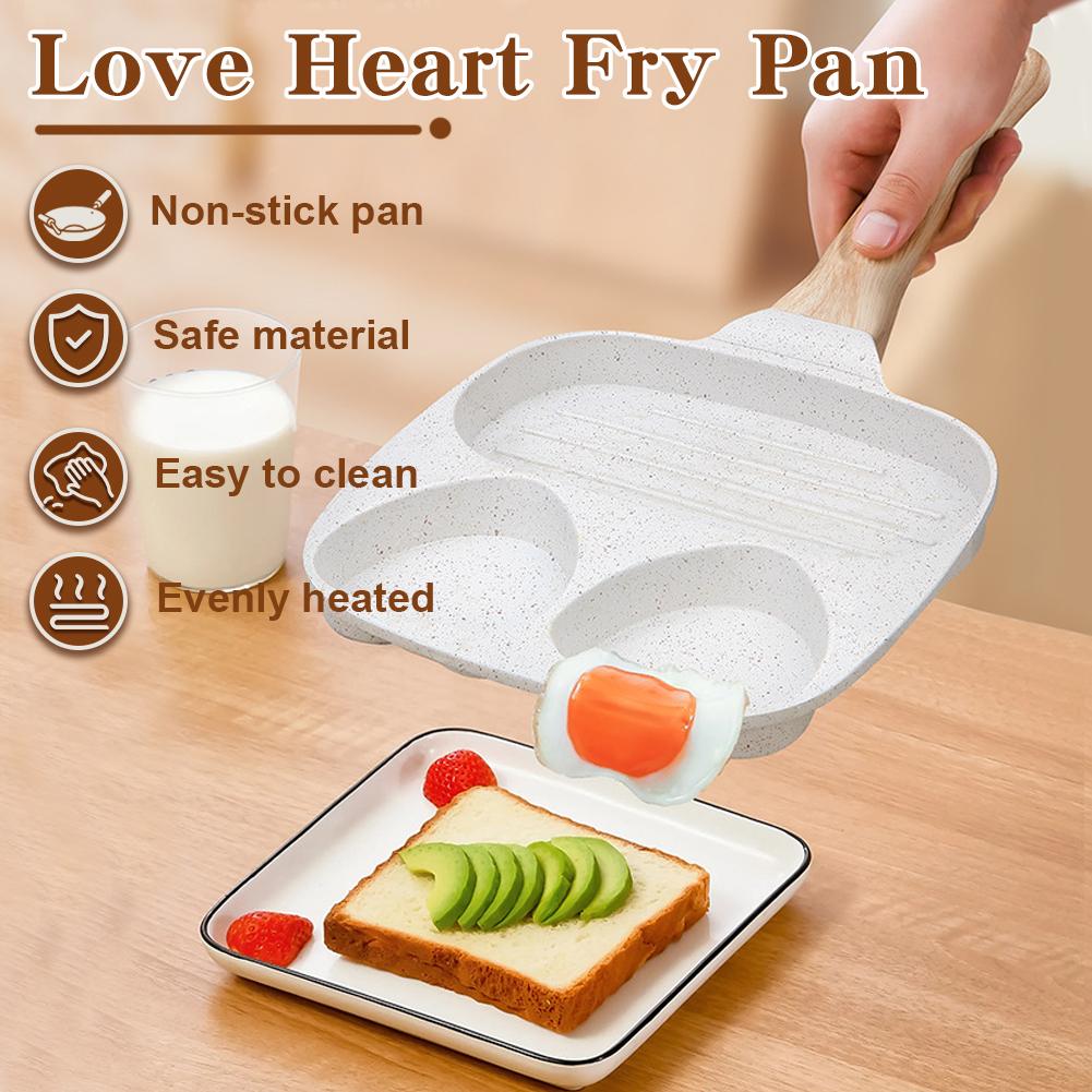 Сковорода для яиц для завтрака, блинов, бургеров, сэндвичей, с антипригарным покрытием, легко моется, сковорода для блинов, совместима с газовой и индукционной плитой