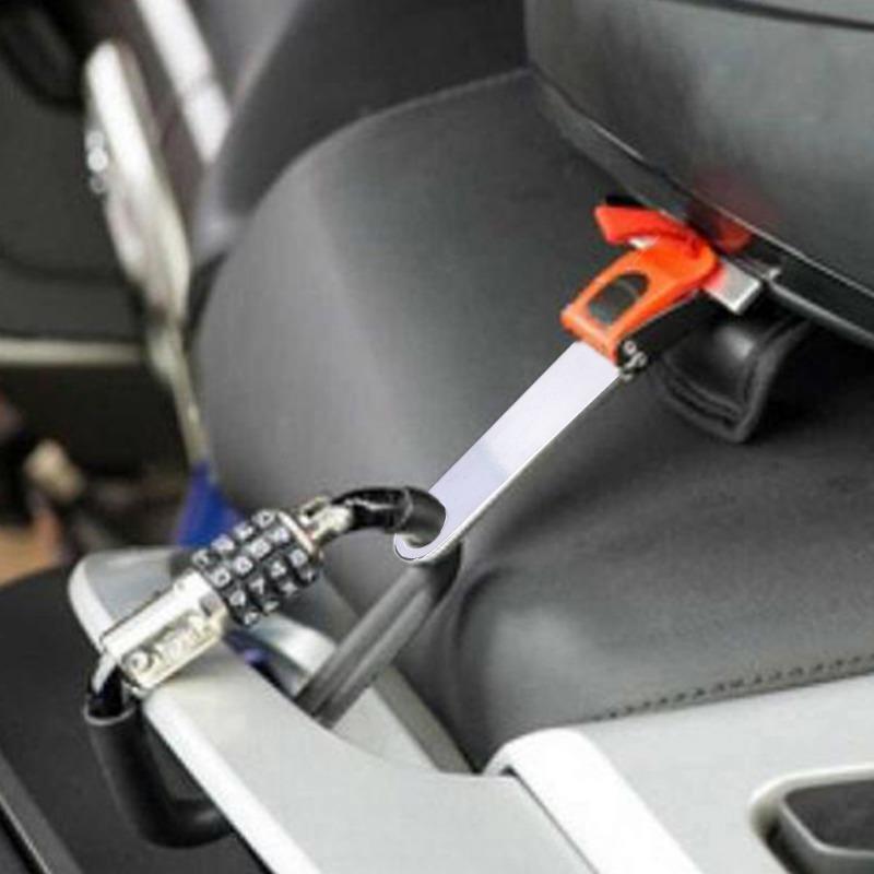 2pcs Motorcycle Helmet Steel Ring Lock Bracket General Motorcycle Bicycle Helmet Anti-theft Extensions Buckle Padlock Connector