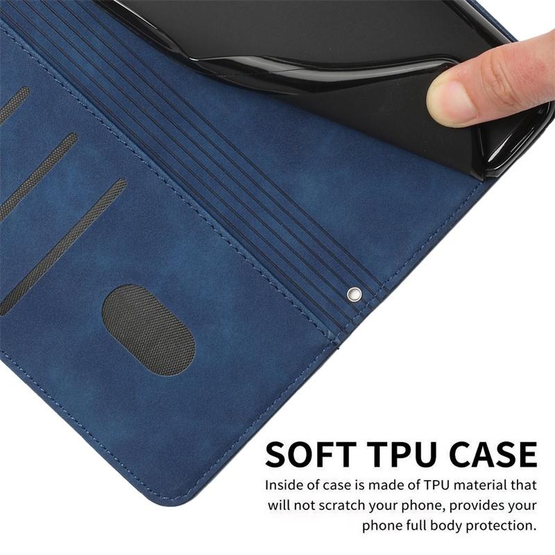 Leather Flip Casing For Samsung Galaxy S24 Plus Ultra S21+ S24fe A06 A16 M55 C55 F55 M15 F15 X Cover 7 5G Wallet Flip Soft Cover Stand Card Slots Case