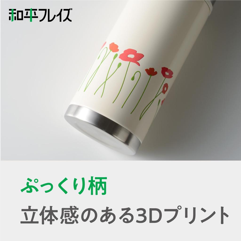 Бутылка для воды Wahei Phrases с чашкой 350 мл, бутылка-термос с вакуумной изоляцией Poppy, термос Retle Thermal/Cold RH-1712