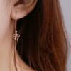 Bow Ear Cable for Women Long Tassel Earrings Simple Small Fresh Super Fairy Earrings