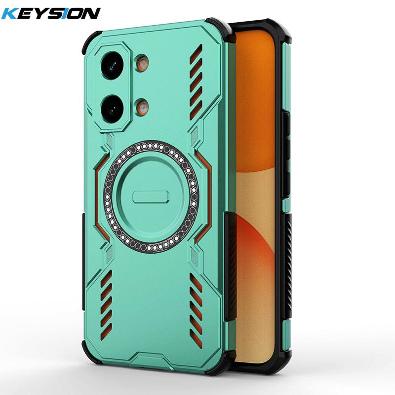KEYSION Полый корпус с рассеиванием тепла для Xiaomi POCO X8 Pro Max TPU+PC Магнитное охлаждение Ударопрочный чехол для телефона для POCO X8 Pro