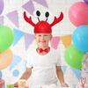1 Set Funny Animal Crab Lobster Hat Red Wine Bow Tie Party Cap Boys Costume Fancy Hats  Easter Party