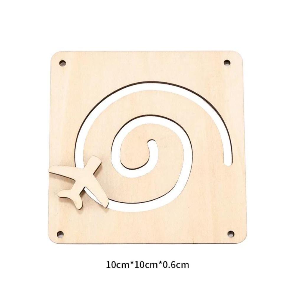 Сделай сам Бизиборд Монтессо Воздушный шар Карета Дверь Развивающая игрушка Деревянная фишка Графическое сопоставление Деревянная деталь Для детей Подарки