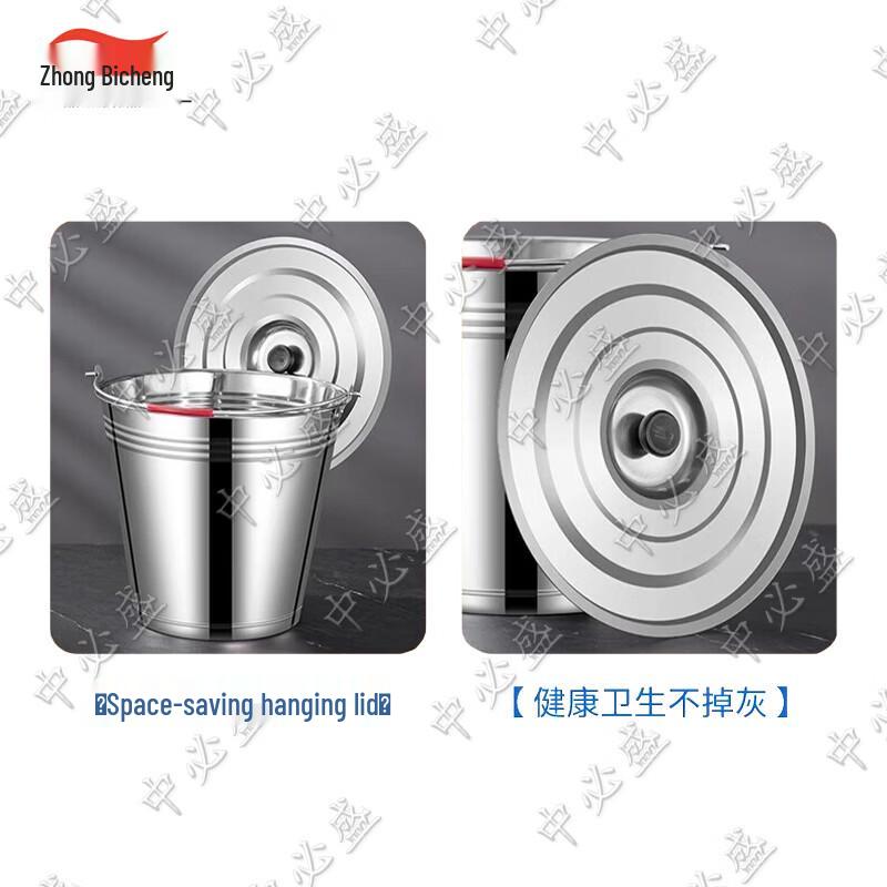 Прочный портативный ведро для воды из нержавеющей стали