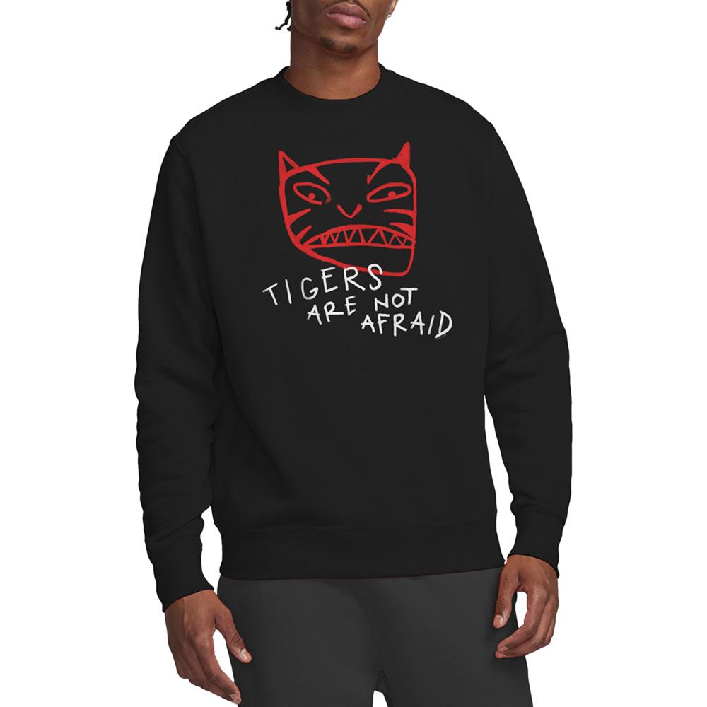 Tigers Are Not Afraid Unisex Adult Tiger Head Sweatshirt