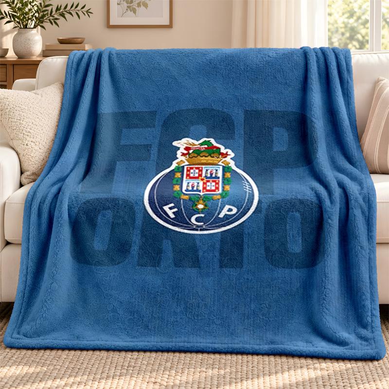 FC Porto blanket Flannel Blanket Soft Cozy Plush Throw for Sofa Bed Lightweight Home Decoration Outdoor camping