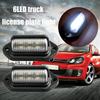 6 Led Car License Number Plate Light For Suv Automobile Truck Bus And Trailer Tail Lamp Side Step Bulbs Car License Plate Light