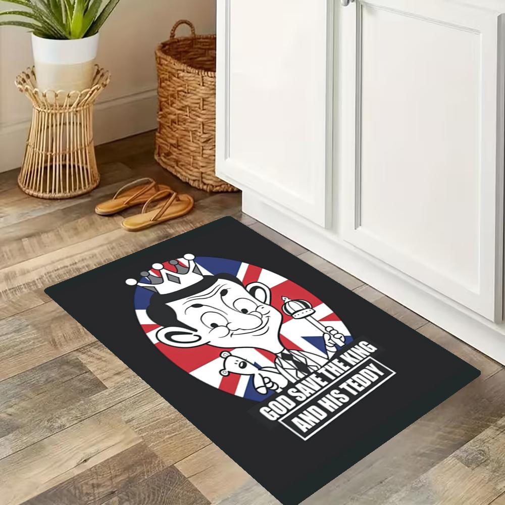 Mr Bean3 Kitchen Mats Durable Bathroom Pads Comfortable Rugs Carpets For Kitchen Home Office Sink Laundry Room Bathroom Decor