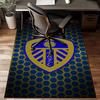 Leeds Crest Design Printed Office Carpet Chair Cushion  Entryway Rug, Rugs for Living Room, Bedroom Christmas gifts