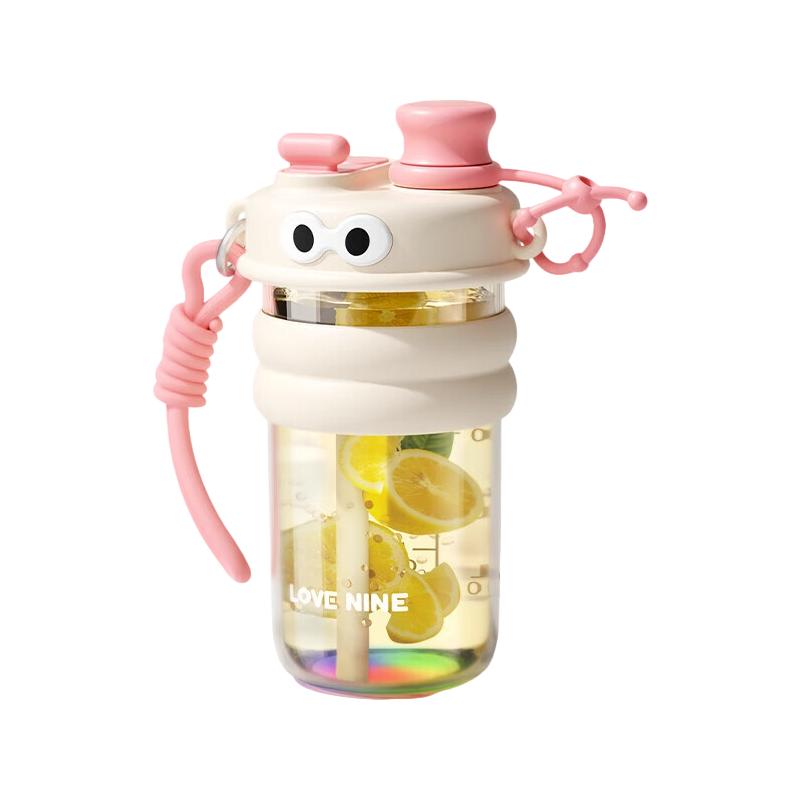 Goole Kids Children Straw Water Bottle Direct Drinking Water Cup Summer Outdoor Sports Large Capacity Kindergarten School Cup