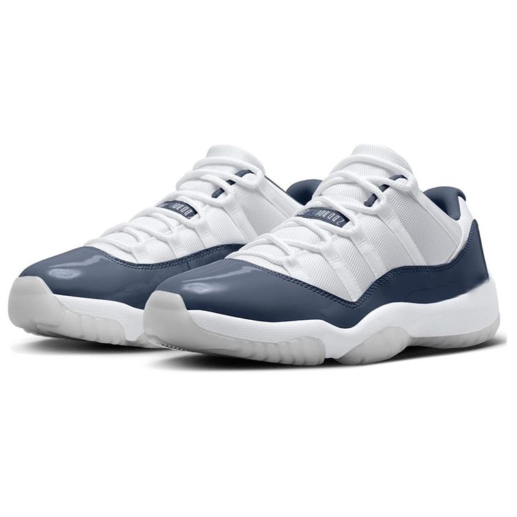 Air Jordan 11 Retro Low Diffused Blue Мужские кроссовки Белый Midnight-Navy Football-Grey FV5104-104