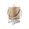 Ice Bucket Beer with Lid and Tong Multipurpose Metal Beverage Tub Drink Cooling for