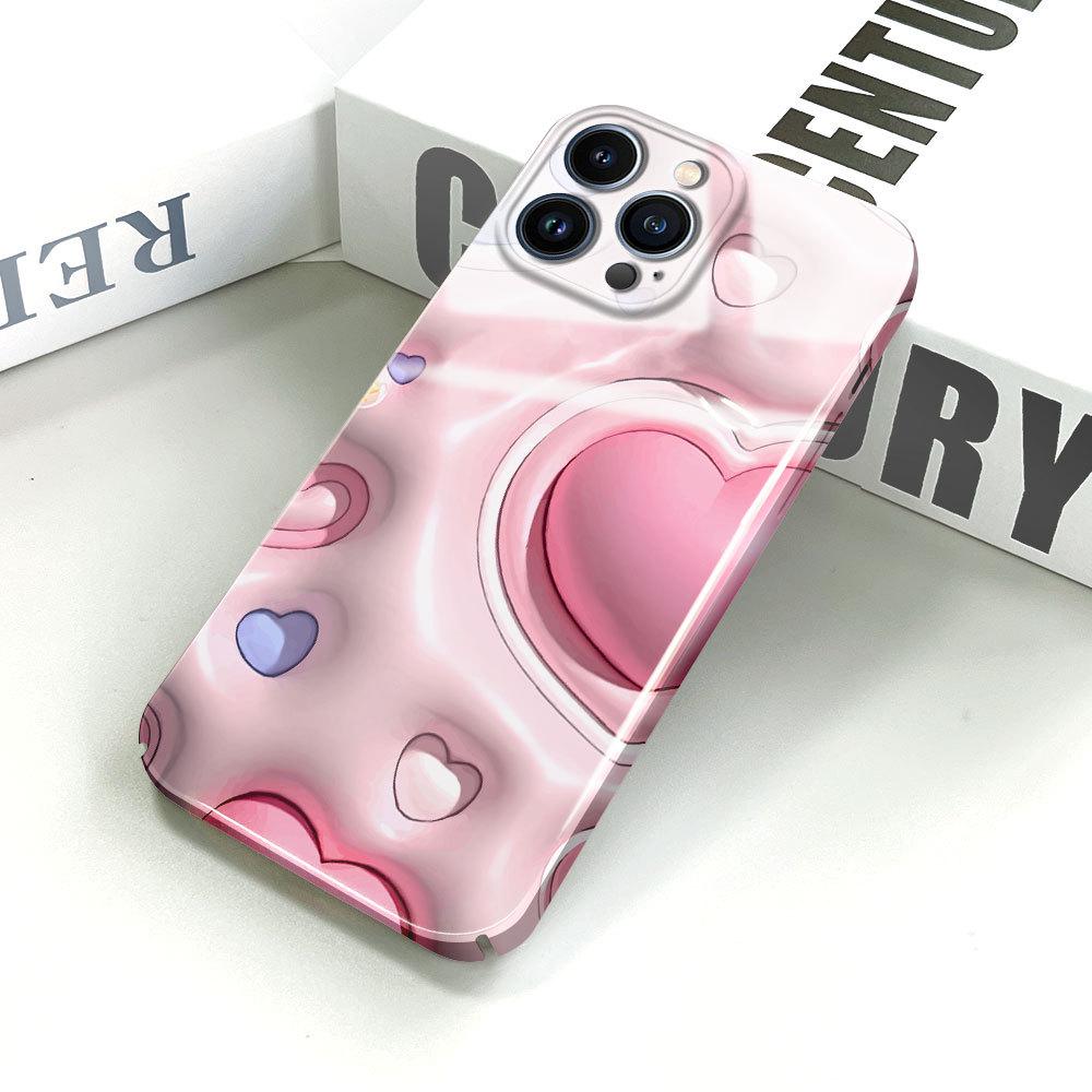 Универсальный чехол для телефона с пленкой и мультяшным модным дизайном, твердый чехол с полным покрытием, защитный чехол для камеры для iPhone, Samsung, Xiaomi, Poco, Redmi, Huawei, Honor