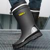 Fashion New Men Rain Shoes Boots Waterproof Rubber Shoes for Fishing Husband Work Safety Man Mid-Tube Rain Boots Non-Slip Water Footwear
