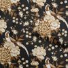 Cotton Flex Brown Fabric Asian Chinese Craft Projects Decor Fabric Printed By The Yard 40 Inch