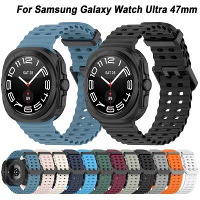 Ремешок для часов Ocean Силиконовый ремешок Замена браслета для Samsung Galaxy Watch Ultra 47 мм