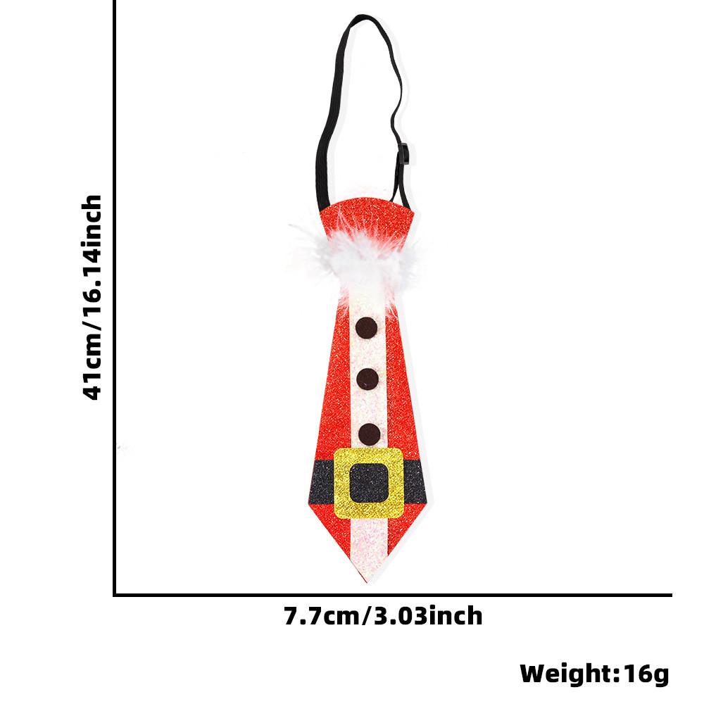 Очаровательный рождественский галстук для детей с красочными Санта-Клаусом, оленями и праздничным снеговиком
