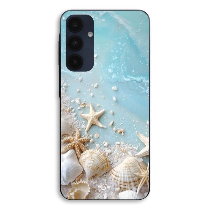 Coque de téléphone - MANIACASE - Samsung Galaxy A15 - Silicone TPU - Souple - Coquillages mer