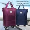 Expandable Wheeled Travel Bag for Business Trips and Short Commutes