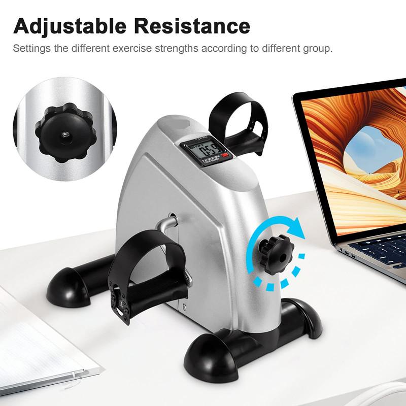 Rehabilitation Training Equipment Exercise Bike Pedal Exerciser Portable Foot Cycle Arm & Leg Peddler Machine with LCD Screen Displays