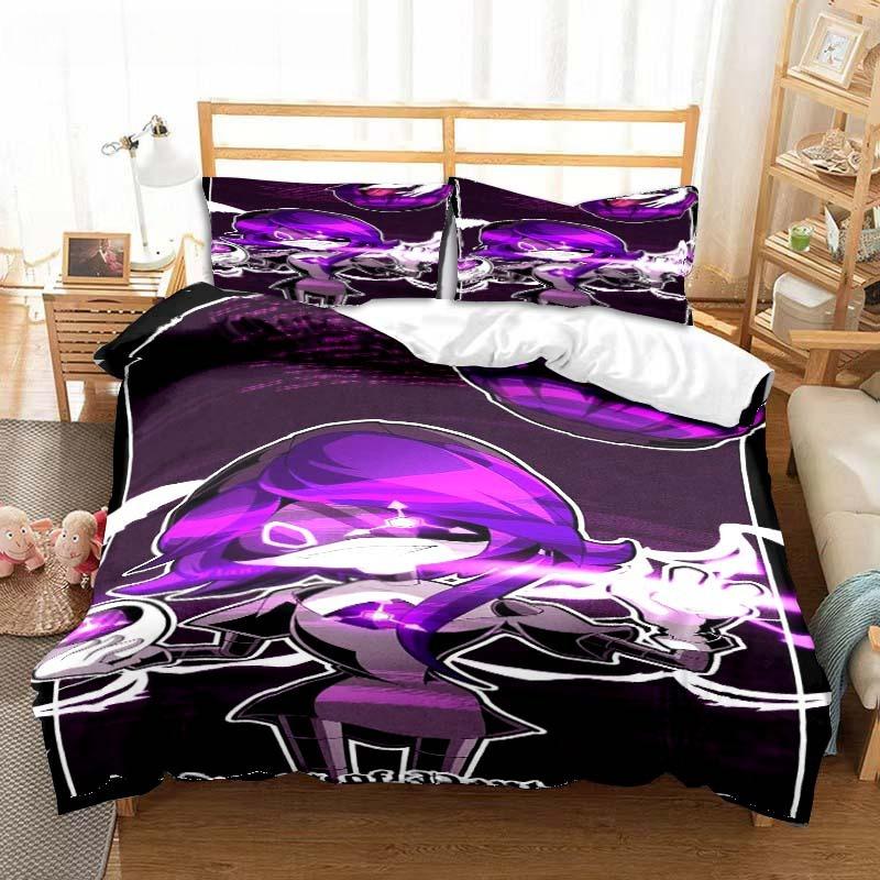 Murder Drones Anime Bedding Set Duvet Cover Pillow Case Children's Bedroom Bed Three-piece Set Single Double King Bed Set Gift