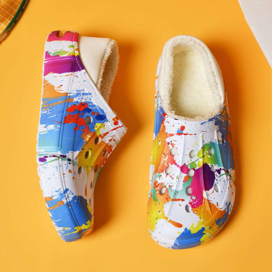 Fashion Men Winter Slippers Soft Warm House Indoor Fashion Couples Boys Girl Shoes Comfortable Eva Soft Sole Light Weight