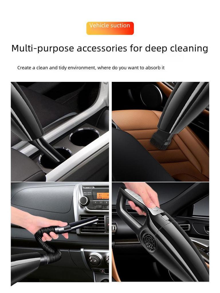 Мощный портативный ручной автомобильный пылесос: Супермощный мини-пылесос