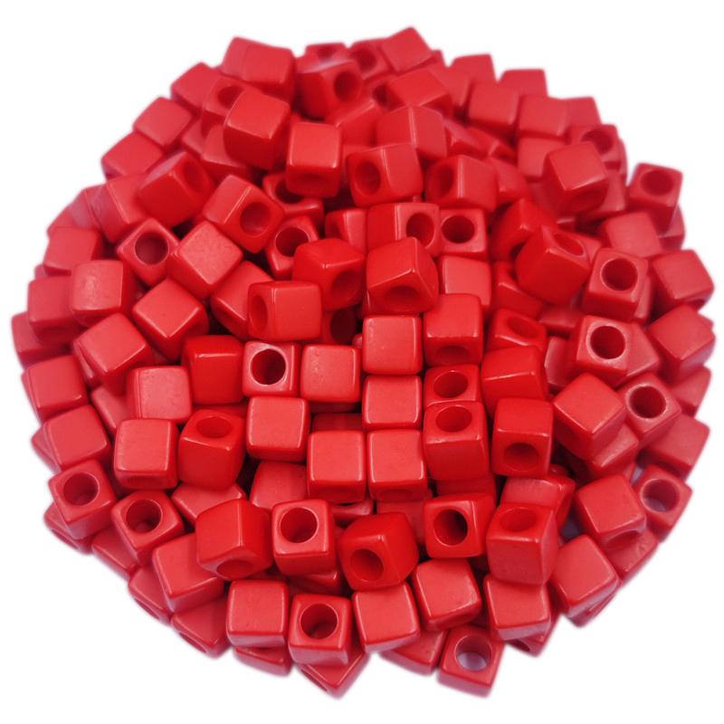 Творческие 40 шт 7 мм DIY квадратные свободные бусины подвески ожерелье браслет конфетный цвет для изготовления ювелирных изделий