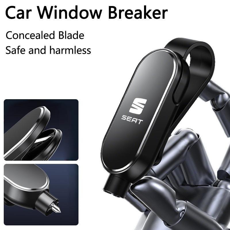 Car Safety Hammer Window Glass Breaker Emergency Escape Tool For Seat Ibiza Altea Leon Cupra Cordoba Alhambra Arosa Accessories