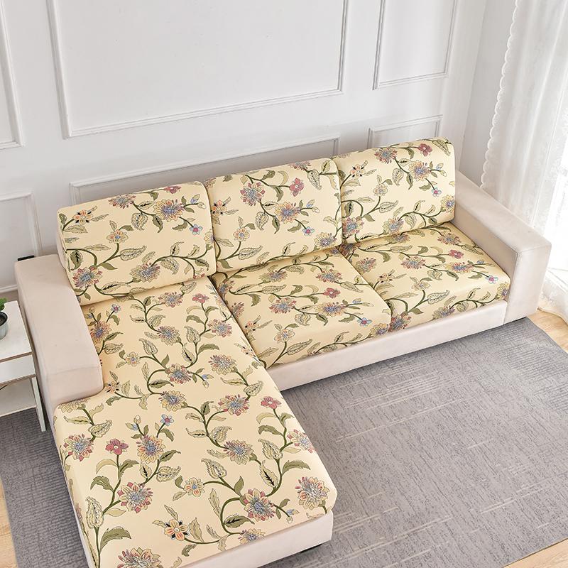 1Pcs Print Sofa Cushion Coverastic Protector Sofa Cover Personality Slipcover Matching Washable Couch Cover