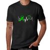 Heartbeat Green Ribbon Kidney Disease Awareness T-Shirt summer tops cute tops oversized mens clothes